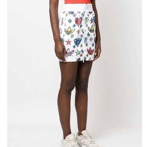 Jeremy Scott x Adidas Originals Monogram Skirt Sz S NWT - Picture 2 of 6